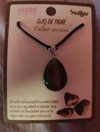 Colgante Ojo de Tigre Piedra Semipreciosa Pack Kit