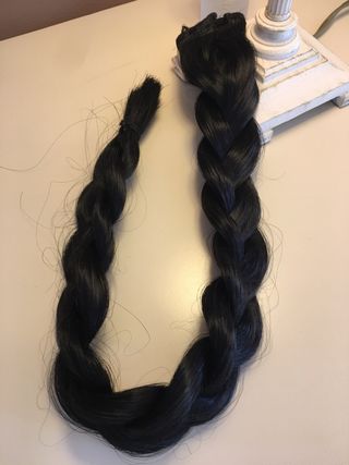Trenza pelo sintético disfraz negro