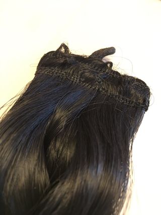 Trenza pelo sintético disfraz negro