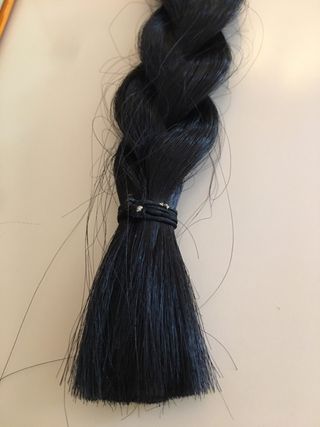 Trenza pelo sintético disfraz negro