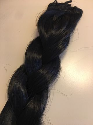 Trenza pelo sintético disfraz negro