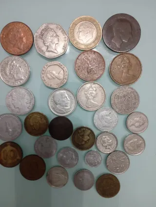 Lote de monedas antiguas