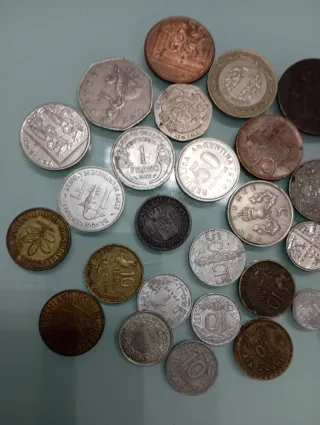 Lote de monedas antiguas