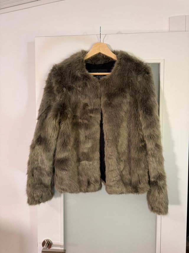 Chaqueta pelo sintético Bershka Talla S