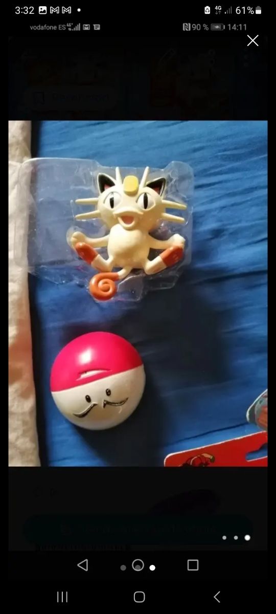4 Figuras Pokémon Meowth Habla