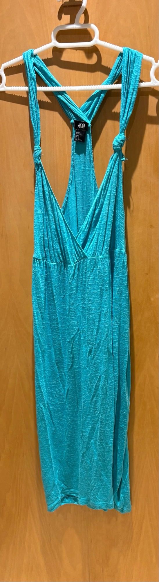 Vestido H&M Turquesa Talla Única