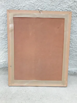 Cuadro lamina niño con perro