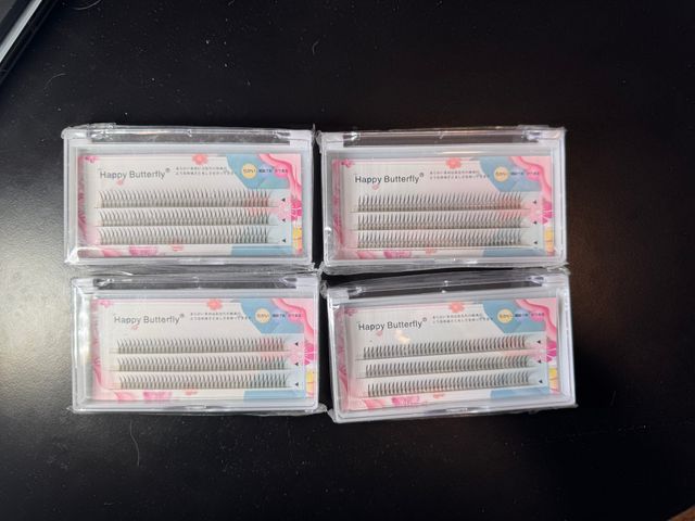 Pack 4 Cajas Pestañas Postizas Happy Butterfly