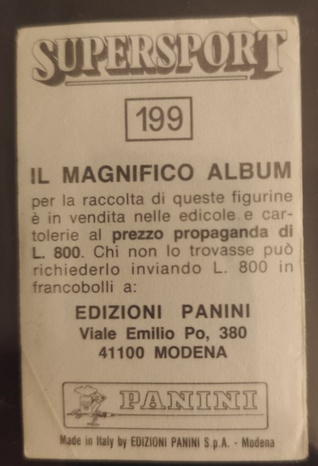 Panini Supersport 1988 Agassi Rookie 