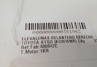 Toyota 400842c elevalunas aygo 1.0 (kgb10_) 381863