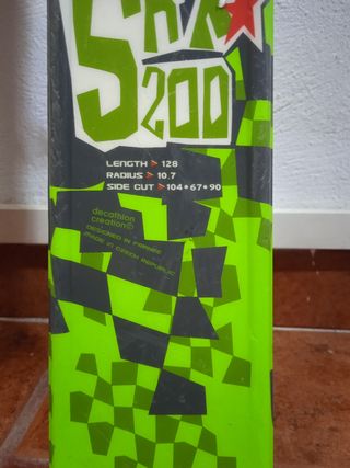 ESQUIS WEDZE 128 cm fijaciones SALOMON