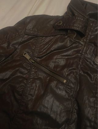 chaqueta bomber marrón