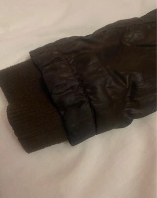 chaqueta bomber marrón