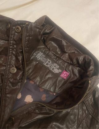 chaqueta bomber marrón