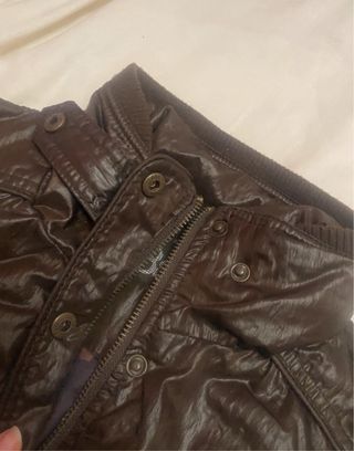 chaqueta bomber marrón