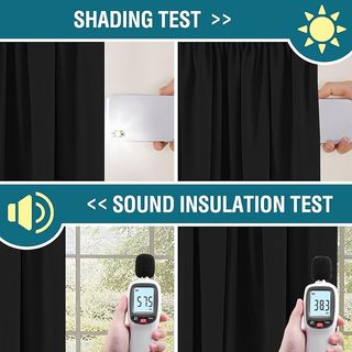 Bella Hills, tende oscuranti opache, 140 x 240 cm, 2 pezzi