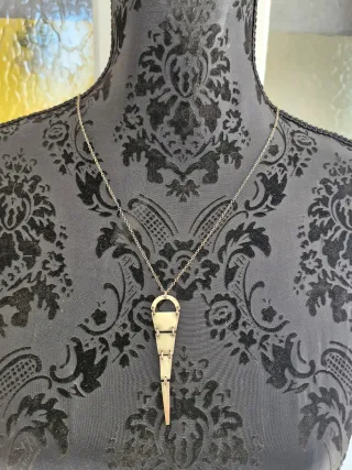 Collar Plata 925 Dorada Danés Moderno