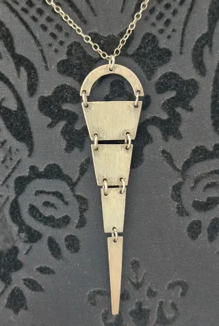 Collar Plata 925 Dorada Danés Moderno