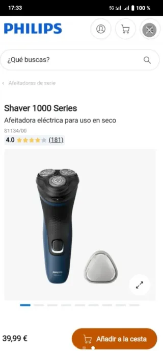 Maquina de Afeitar Philips 1000 Series