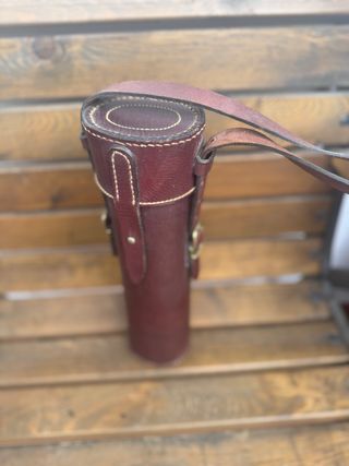 Funda cuero ternera visor caza 35 por 10 cm