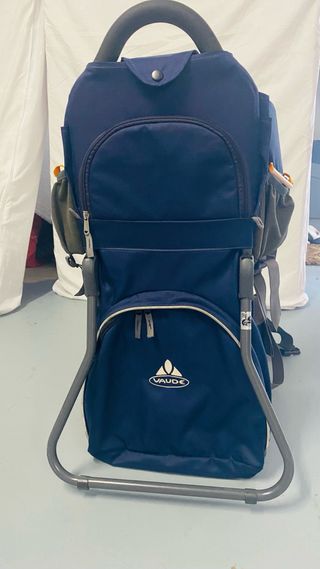 Mochila Porta Bebé Vaude Azul, buen estado