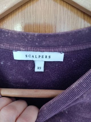 Sudadera Scalpers Morada Calavera