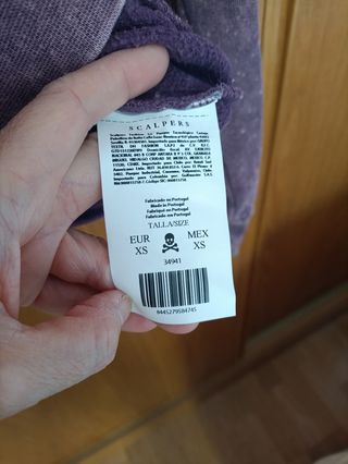 Sudadera Scalpers Morada Calavera