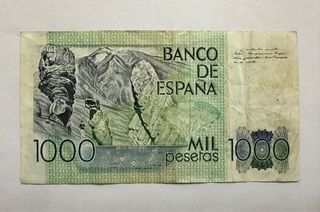 Billete de 1000 pesetas 1979 Banco de España
