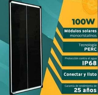 Panel Solar 100W Monocristalino Nuevo