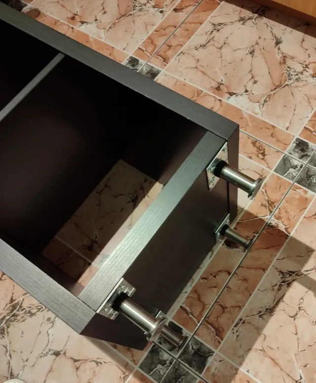 Estantería madera y metal