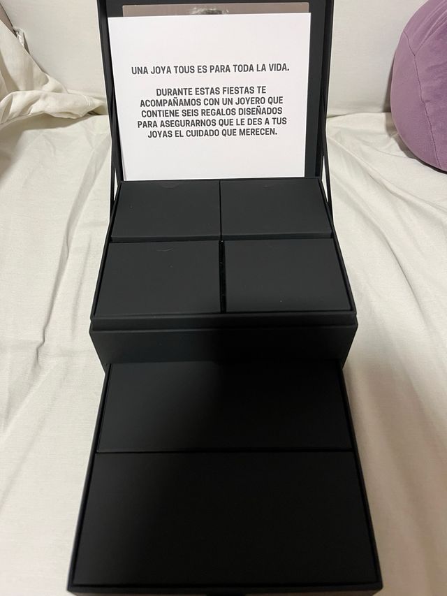 Joyero TOUS Negro y Plateado