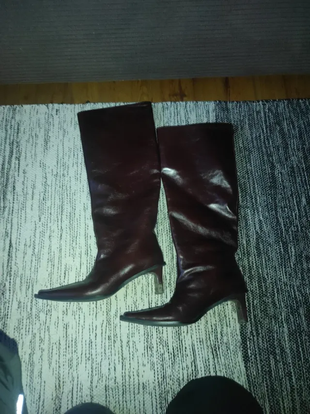 Botas de tacón altas marrones