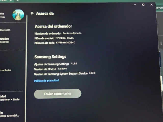 Computer portatile Samsung Book4 Silver