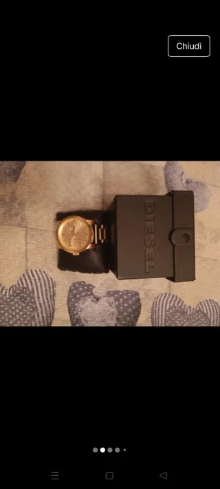 Orologio Diesel dorato