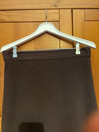 Falda larga marrón talla 3XL