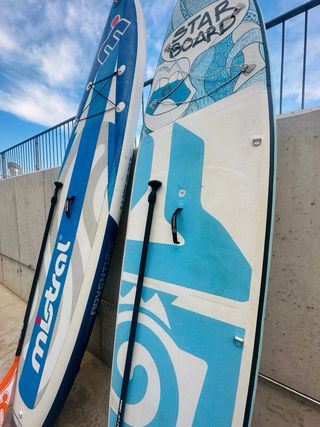 2 tavole da paddle surf + pagaie Mistral