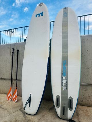 2 tavole da paddle surf + pagaie Mistral