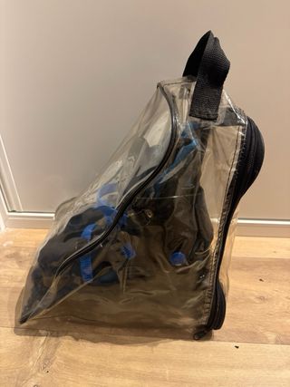 Patines en línea negros y azules talla 39
