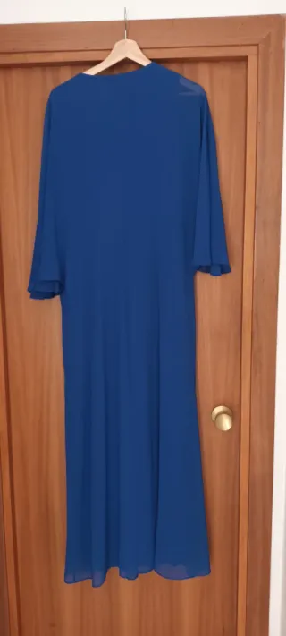Vestido largo azul El Corte Inglés