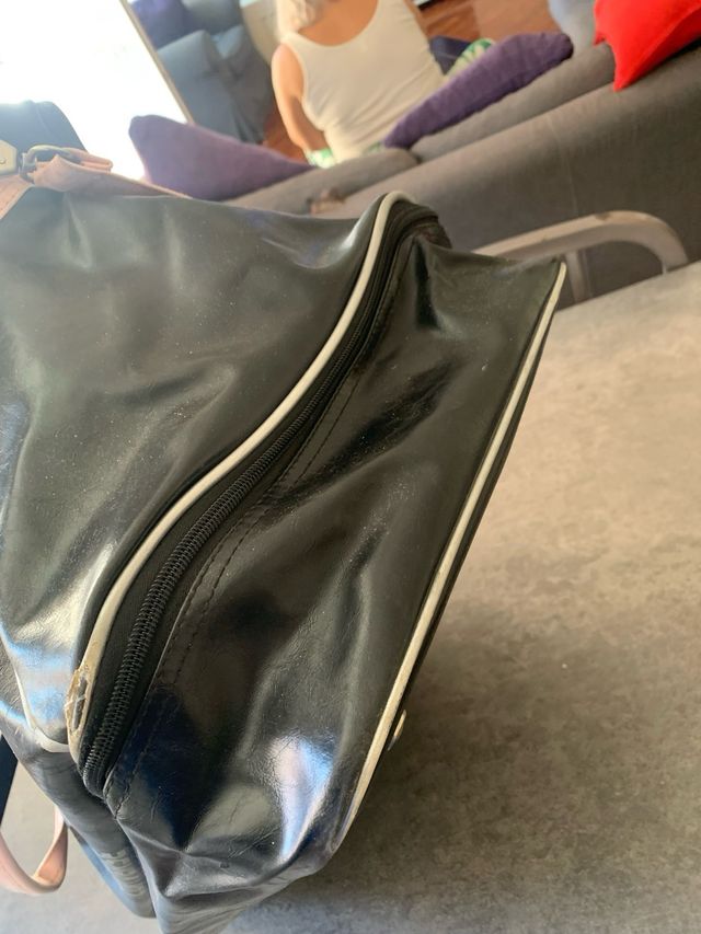 Borsone palestra/viaggio Converse nero e rosa