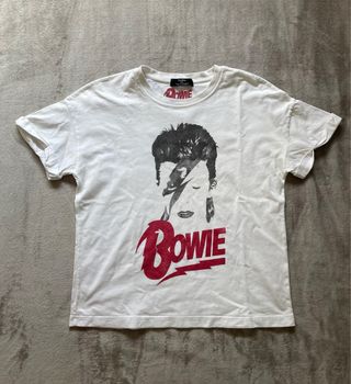 Camiseta David Bowie Bershka Talla XS de segunda mano por EUR en