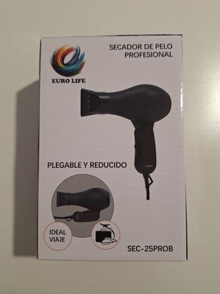Secador mini de pelo viaje 500W NUEVO
