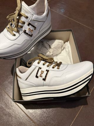 NeroGiardini Sneakers Donna Bianco Oro