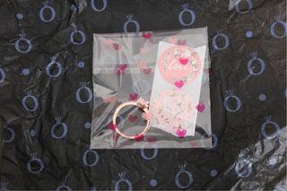 Anillo corazón rosa pandora