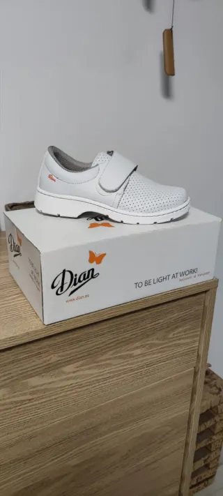 Zapato Dian Blanco Trabajo