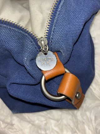 Bolso grande Patrizia Pepe azul y marrón