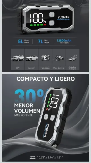 Arrancador de coches, motos, etc 