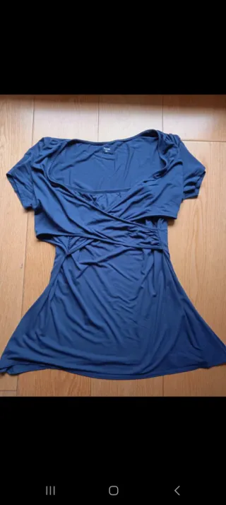 Camiseta premamá azul