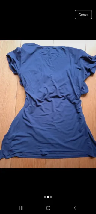Camiseta premamá azul