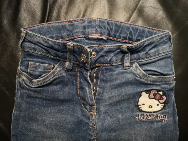 Pantalones vaqueros Hello Kitty niña 3 años